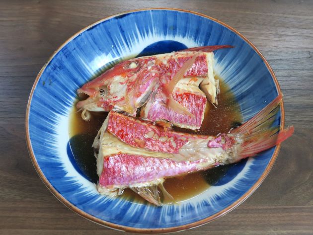 ウミヒゴイの煮つけ