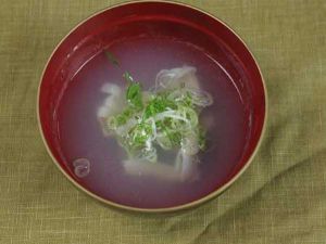 クリックで拡大表示 ヨーロッパマテガイダマシの吸い物