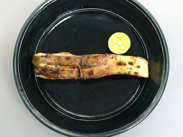 ロウニンアジの塩焼き