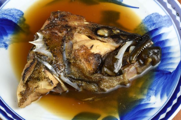 ホウキハタの兜煮