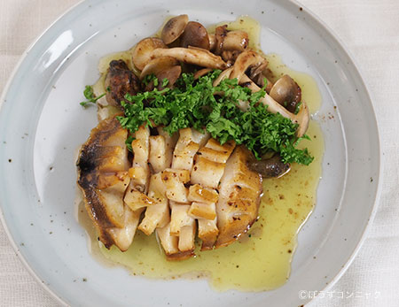 アカネアワビのバター焼き