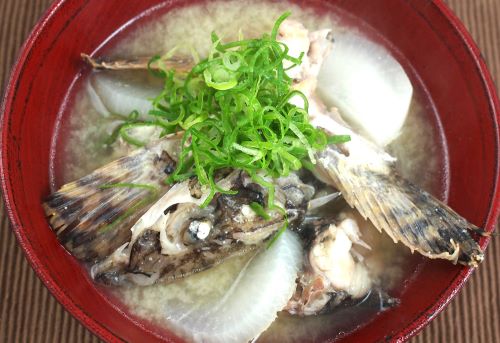 クリックで拡大表示 カジカのみそ汁