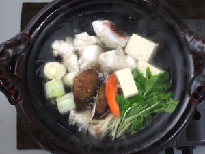 クリックで拡大表示 コブダイのちり鍋