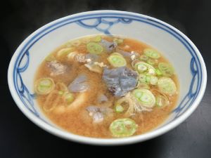クリックで拡大表示 クロヌタウナギのみそ汁