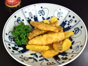 クリックで拡大表示 目光の揚げ物
