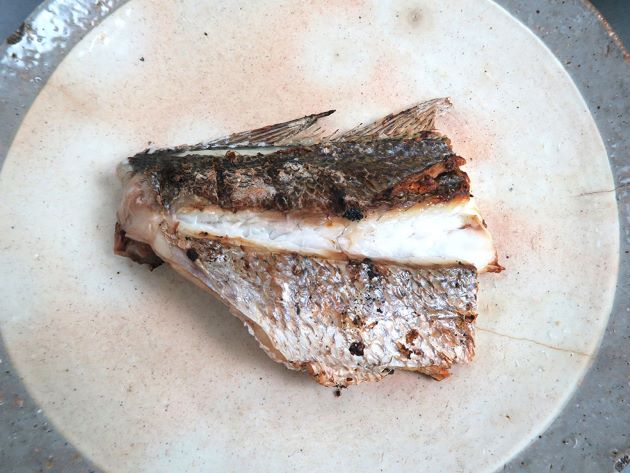ニベの塩焼き