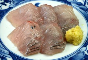 クリックで拡大表示 ニジョウサバの刺身