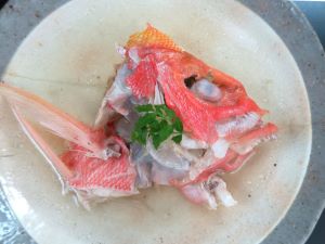 クリックで拡大表示 シマチビキの酒塩煮