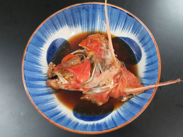 シマチビキのしょうゆ煮