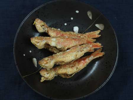 ヒメジの唐揚げ