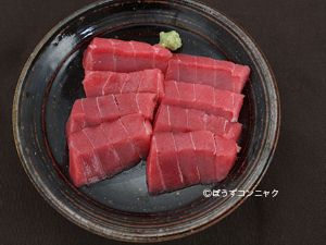 クリックで拡大表示 タイセイヨウクロマグロの刺身