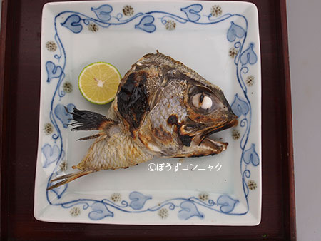 アラメギンメの塩焼き