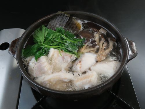 シロブチハタのちり鍋