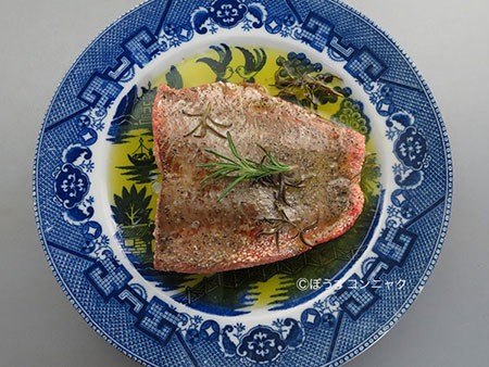 ベニザケのコンフィ