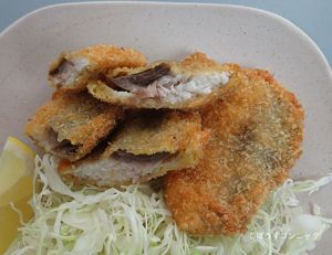 クリックで拡大表示 アブラツノザメのフライ