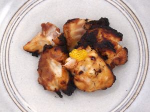 クリックで拡大表示 シマフグのポン酢焼き