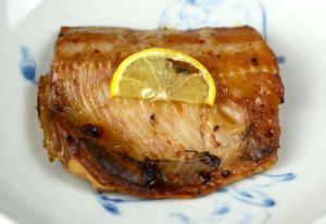 クリックで拡大表示 ホッケの幽庵焼き