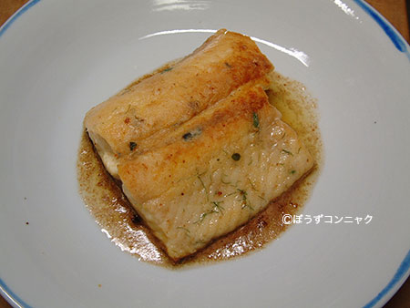 レイクトラウトのムニエル