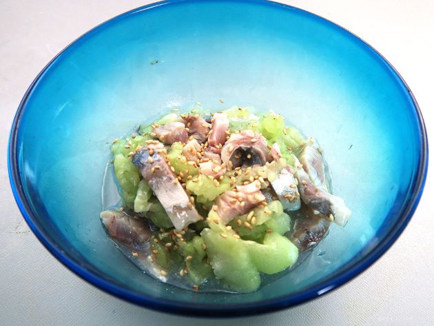 マアジとりゅうきゅうの酢の物