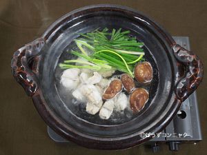 クリックで拡大表示 ナシフグのちり鍋