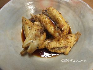 クリックで拡大表示 ナシフグの煮つけ