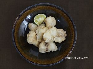 クリックで拡大表示 ナシフグの唐揚げ