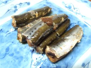 クリックで拡大表示 マイワシの煮つけ