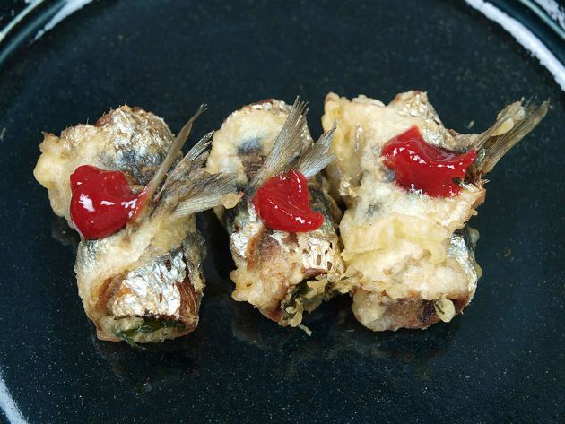 マイワシの青じそ揚げ