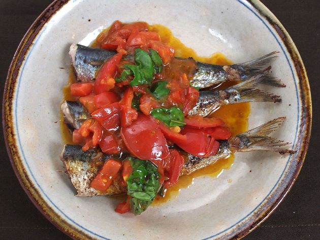 マイワシのオリーブオイル焼き