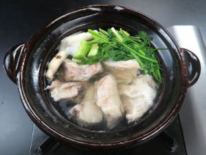 クリックで拡大表示 コモンハタのちり鍋