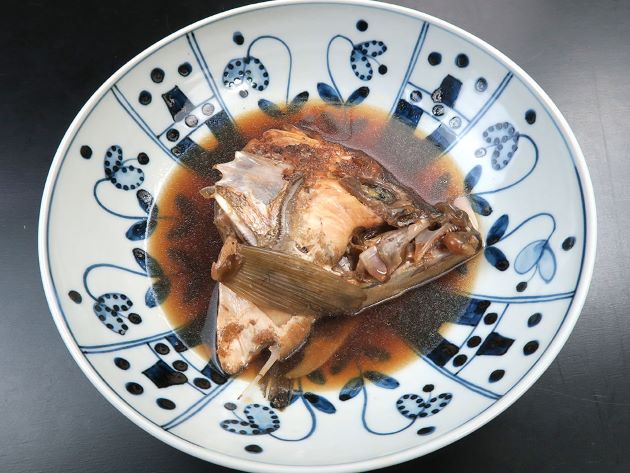 コモンハタの兜煮