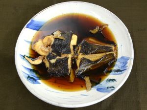 クリックで拡大表示 マコガレイの煮つけ