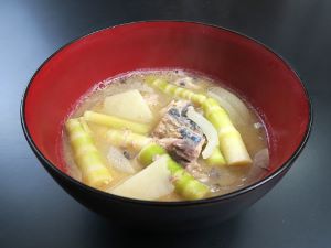 クリックで拡大表示 竹の子汁