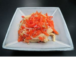 クリックで拡大表示 にんじんの子和え