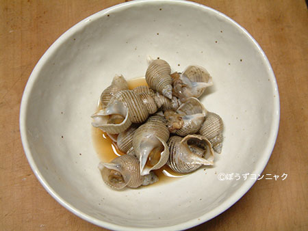 サガミバイの煮つけ