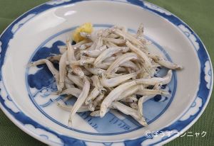 クリックで拡大表示 氷魚の釜揚げ