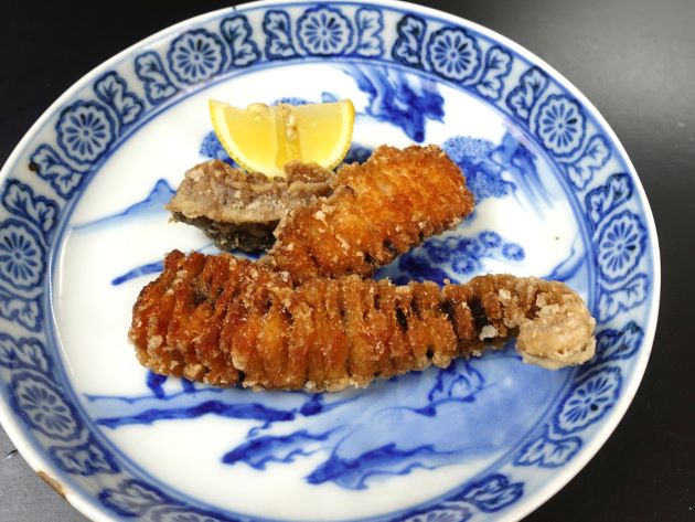 ウチワザメの唐揚げ