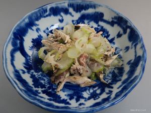 クリックで拡大表示 笹めじかの煮節と昔きゅうりの酢のもの