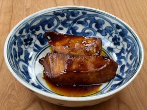 クリックで拡大表示 メカジキの東京風甘辛煮つけ
