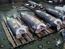 セリにかけられるメカジキ