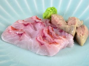 クリックで拡大表示 きんきの皮霜造り