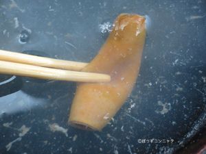 クリックで拡大表示 ユムシのしゃぶしゃぶ