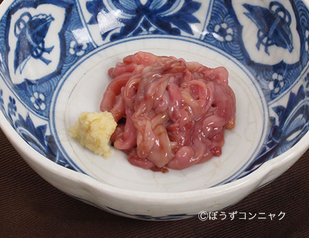 ユムシの刺身