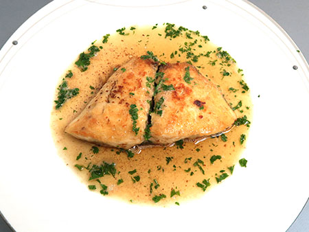 シロヒラスのソテー