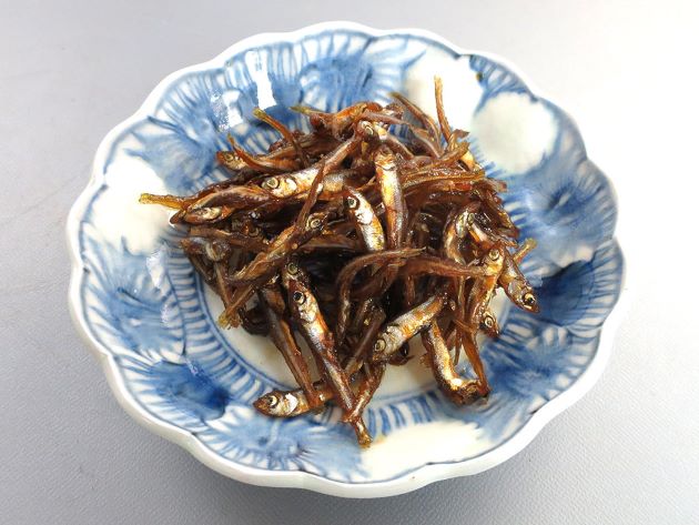 ワカサギの紅梅煮