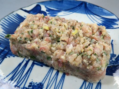 イサキのなめろう