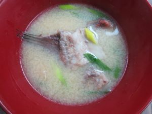 クリックで拡大表示 アラメヌケのみそ汁