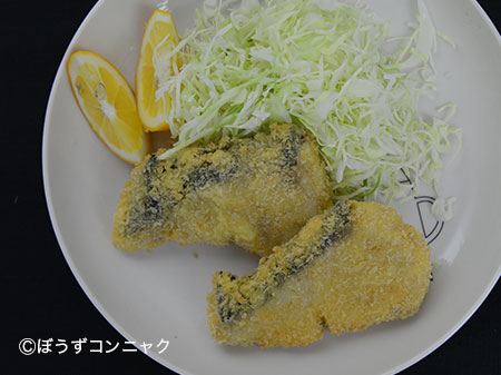 ヨコシマサワラのフライ