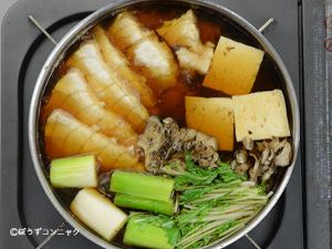 クリックで拡大表示 アマシイラの魚すき