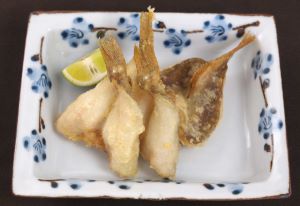 クリックで拡大表示 アブラジャコの天ぷら
